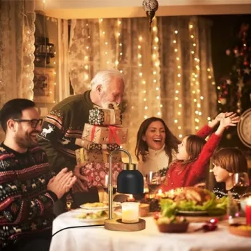 Candle Warmer Lamp with Timer and Two Wax Warmer Bulbs,Electric Wax Warmer for Scented Wax,Christmas Gift and House Warming Gift New Home,Bedroom Decor with Adjustable Brightness and Height