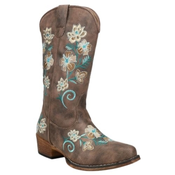 ROPER Women's Riley Floral Boots Comfortable Stylish Snip Toe