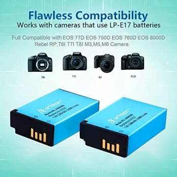 Artman LP-E17 Battery Pack & Dual Charger for Canon