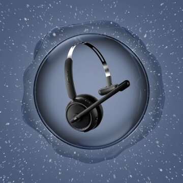 LEVN Wireless Headset, Wireless Headset with Mic for Work(Noise Cancelling), 65 Hours Woktime & Mute...