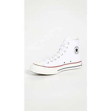 Converse Chuck Taylor '70s High Top Sneakers, White/Garnet/Egret, 8 US Women/8 US Men