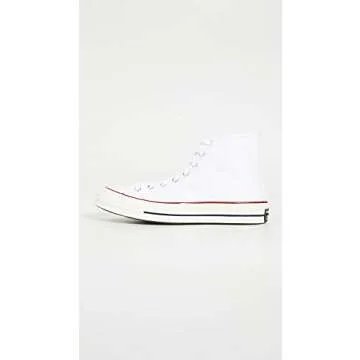 Converse Chuck Taylor '70s High Top Sneakers, White/Garnet/Egret, 8 US Women/8 US Men