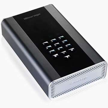 iStorage diskAshur DT2 256-bit 18TB | FIPS Level 3 Certified | Secure encrypted Desktop Hard Drive | Password Protected