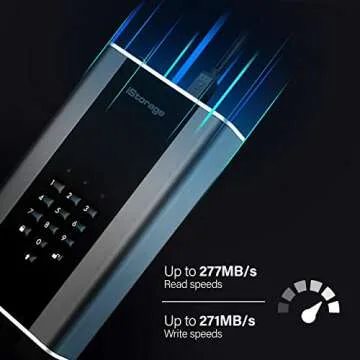 iStorage diskAshur DT2 256-bit 18TB | FIPS Level 3 Certified | Secure encrypted Desktop Hard Drive | Password Protected