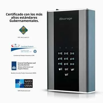 iStorage diskAshur DT2 256-bit 18TB | FIPS Level 3 Certified | Secure encrypted Desktop Hard Drive | Password Protected