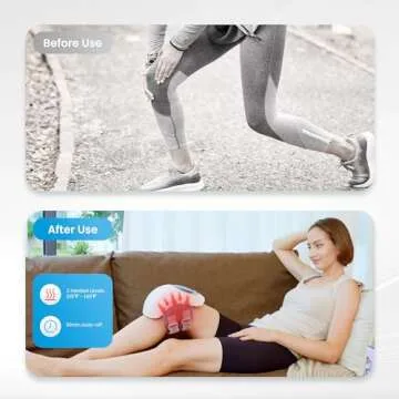 COMFIER Cordless Knee Massager with Heat and LED Screen