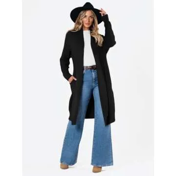 LILLUSORY Long Cardigan Fashionable Cozy Layering Essential 2025