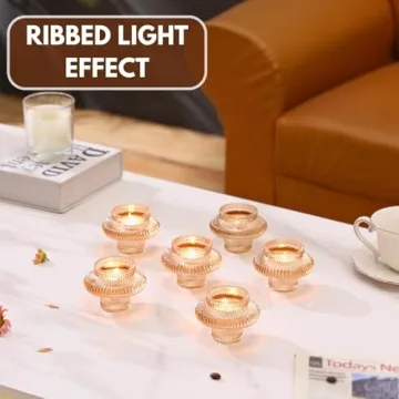 Elegant PORPAN Glass Candle Holders Set for Every Occasion