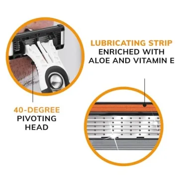 BIC Flex 5 Titanium Disposable Razors for Men - 4 Pack