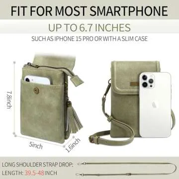 Stylish ANSTOP Small Crossbody Phone Purse for Women