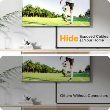 Cable Hider, 157in Delamu Cord Hider Wall for Wall Mounted TV, Wire Hider Kit, Paintable Cable Concealer Raceway Management for Home & Office, 10XL15.7 W0.95 H0.55in, Black