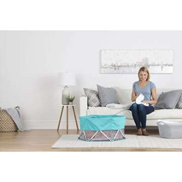 Regalo On-The-Go Baby My Play, Portable Play Yard, and Activity Mat, Indoor & Outdoor, Includes UPF ...