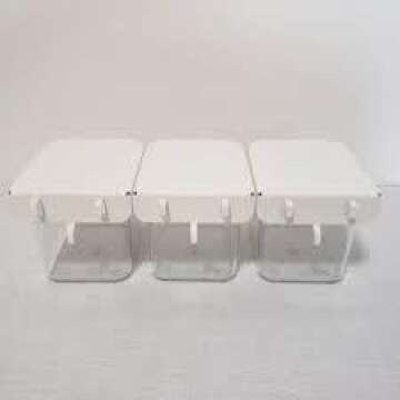 IKEA Skadis Container with Lid White / 3 Pack 803.359.09