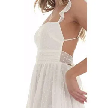 Juakoso Women Satin Mini Dress Sexy Spaghetti Strap Backless Dresses Mini Sparkle Party Dress Bodycon Corset Dress Clubwear