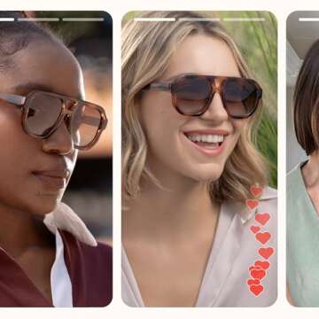 livho Trendy Polarized Square Aviator Sunglasses for Women and Men 2025 Shades