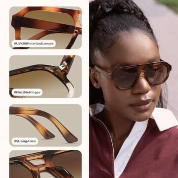 livho Polarized Aviator Sunglasses for Men and Women