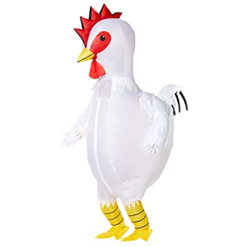 Spirit Halloween Kids Inflatable Chicken Costume | Funny Halloween Costume | Blow Up Costume | Fan O...