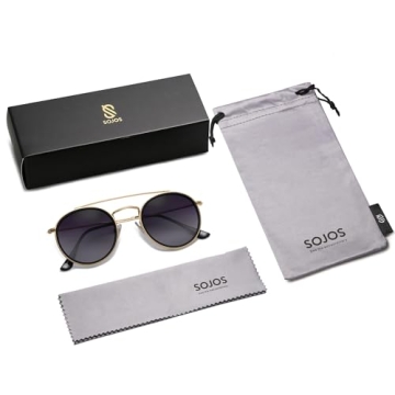 Stylish SOJOS Retro Round Polarized Sunglasses for All