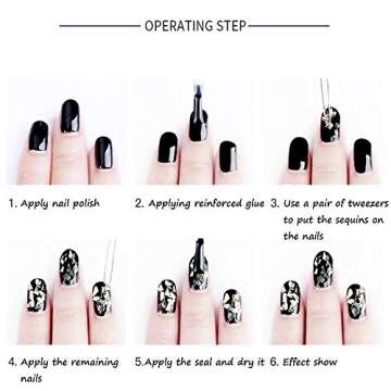 3D Heart Nail Art Stickers Glitter Decals for Stunning Nails