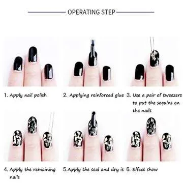 3D Heart Nail Art Stickers Glitter Decals for Stunning Nails