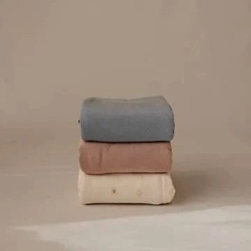 mushie Stretchy Baby Swaddle Blanket | Extra Soft & Snug Fit | 47"x47" (Blush)