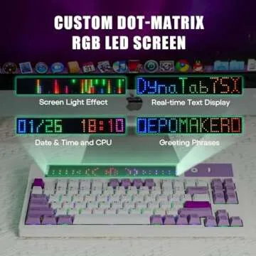 Custom Wireless Gaming Keyboard with RGB Screen