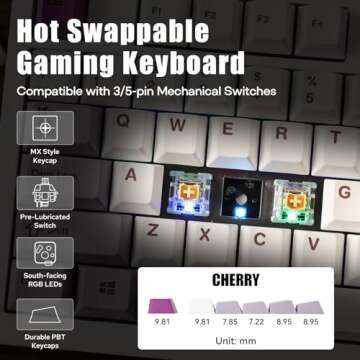 Custom Wireless Gaming Keyboard with RGB Screen