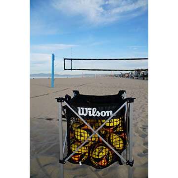 Wilson Beach Volleyball Cart - Store 24 Balls Easily