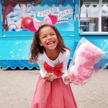 Mouse Ears Headband Bow Glitter Princess Costume Hair Accessories for Women Trip Party Supplies Pink