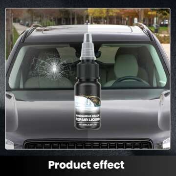 Eadwe 2025 New Windshield Repair Kit, Windshield Crack Repair Fluid Window Automotive Windscreen Tool, Car Glass Repair Glue Scratch Chip Cracks Repair Kit (1PCS)