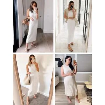 Stylish Danedvi Women's Midi Tank Dress for Fall 2024