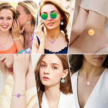 100pcs Vibrant Acrylic Round Beads for Jewelry Making