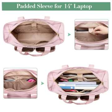 Fasrom Teacher Tote Bag for Work Women - Stylish, Spacious & Practical