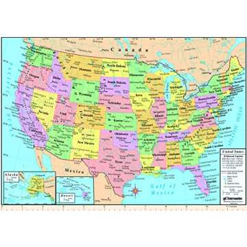 Replogle Student - Educational Classic World globe, Blue Ocean, Raised Relief feature, including a bonus map, made in USA, 12"/30cm diameter