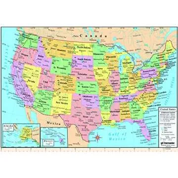 Replogle Student - Educational Classic World globe, Blue Ocean, Raised Relief feature, including a bonus map, made in USA, 12"/30cm diameter