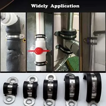 WYSIWYKA 10pcs U-Tube Strap Clamps for Tubes & Pipes