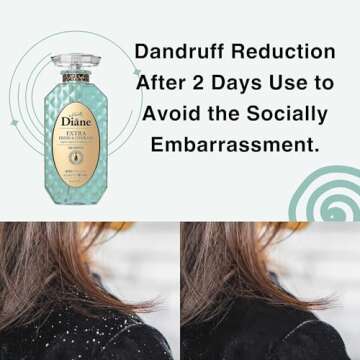 Moist Diane Perfect Beauty Extra Fresh & Hydrate Natural Hair Shampoo with Pump for Men & Women, Organic Keratin Hydrating & Moisturizing Japanese Haircare Products for Dry, Damaged Hair 15.2 fl oz