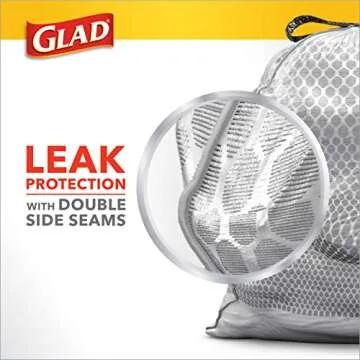 Glad ForceFlex Tall Kitchen Trash Bags, 13 Gallon, Gain Fresh Clean, 40 Count (Package May Vary)