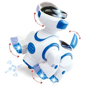Liberty Imports Smart Robot Dog Toy - Bump and Go Electronic Pet Puppy - Walks, Dances with Lights and Sounds for Kids, Boys, Girls