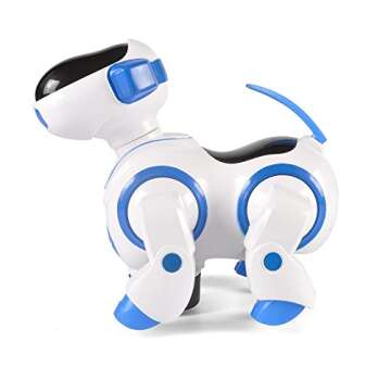 Liberty Imports Smart Robot Dog Toy - Bump and Go Electronic Pet Puppy - Walks, Dances with Lights and Sounds for Kids, Boys, Girls