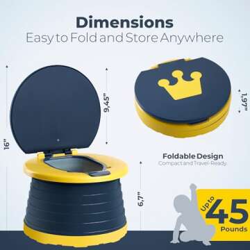 Travel Potty for Toddlers - Portable and Compact