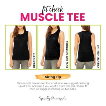 Resting Barre Face Women's Muscle Tee for Workouts