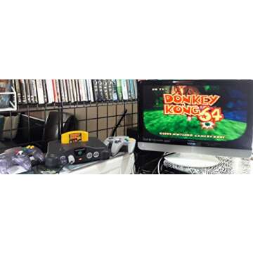 Nintendo 64 Console With Donkey Kong 64 Game & 2 Controllers