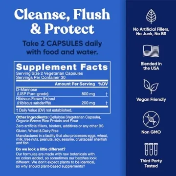 Urinary Harmony D-Mannose Capsules for Women's Health