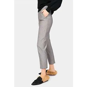 Fericzot Women's Plush Velvet Mule Slippers with Embroidery