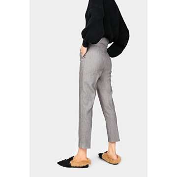 Fericzot Women's Plush Velvet Mule Slippers with Embroidery