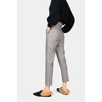 Fericzot Women's Plush Velvet Mule Slippers with Embroidery