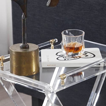 Modern LIKENOW Acrylic Folding Tray Table - Space-Saving Style