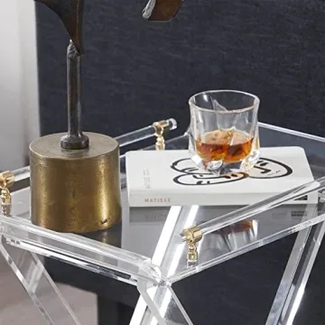 Modern LIKENOW Acrylic Folding Tray Table - Space-Saving Style