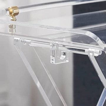 Modern LIKENOW Acrylic Folding Tray Table - Space-Saving Style